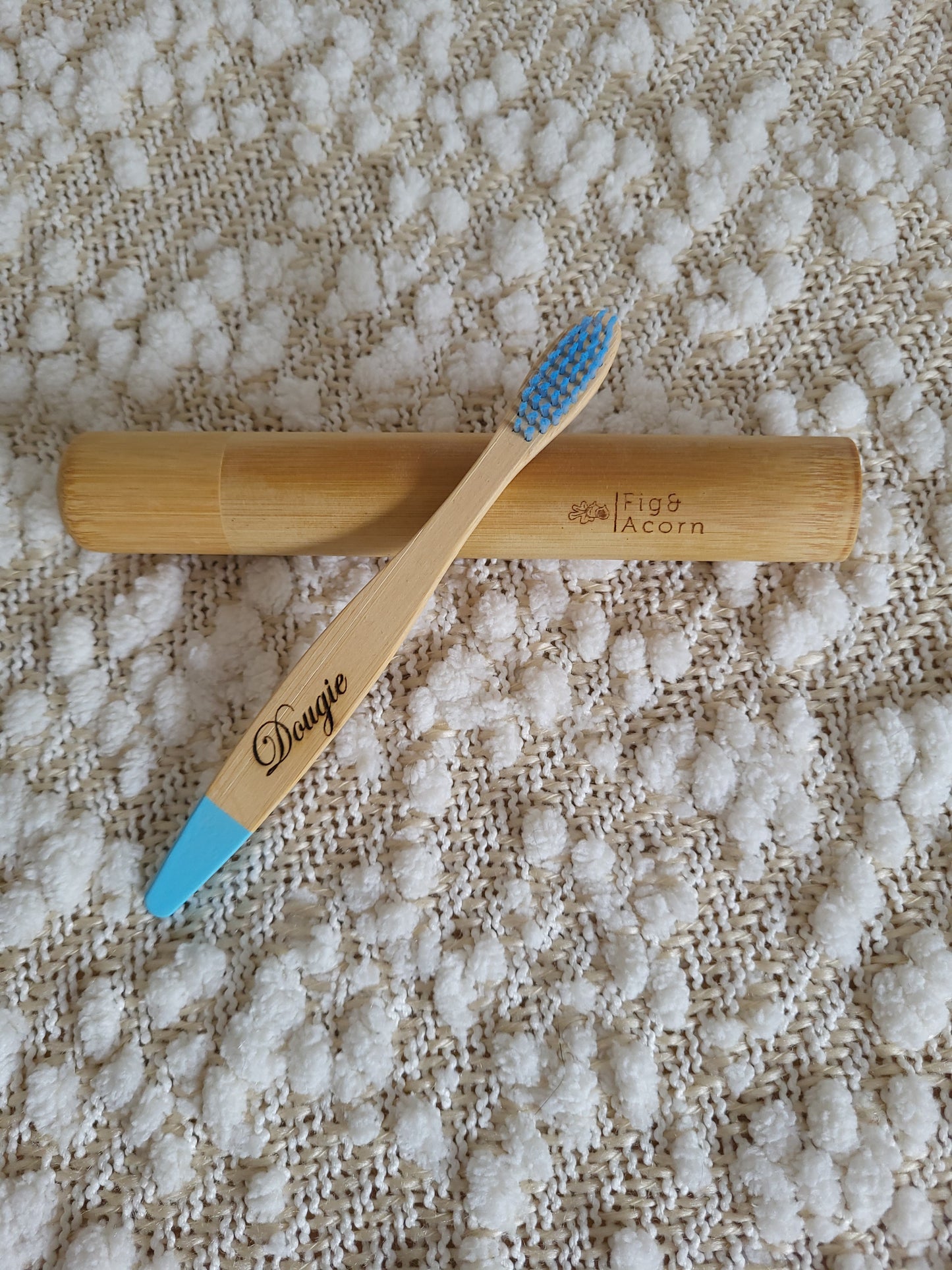 Bamboo Toothbrush and Travel Case