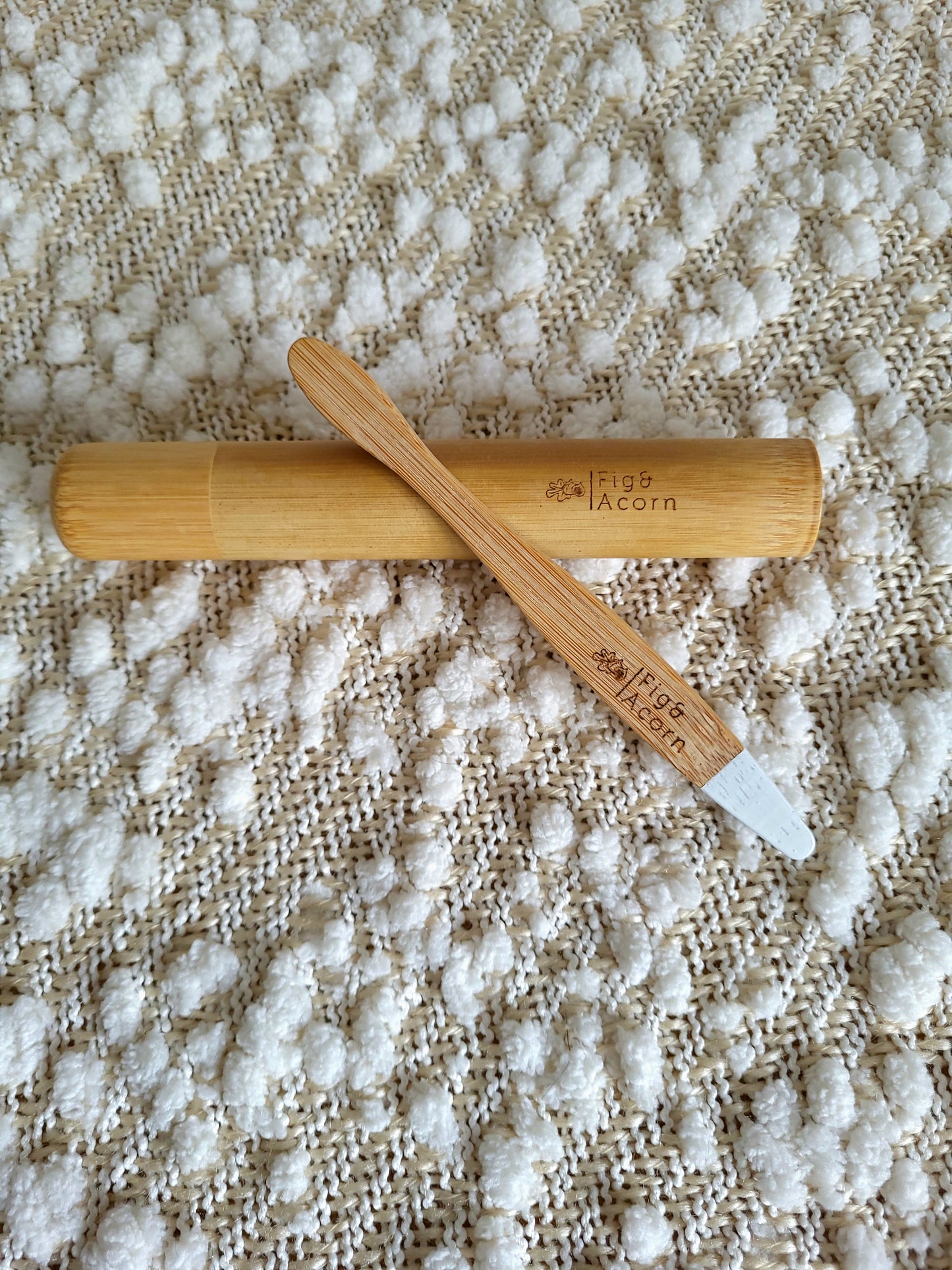 Bamboo Toothbrush and Travel Case