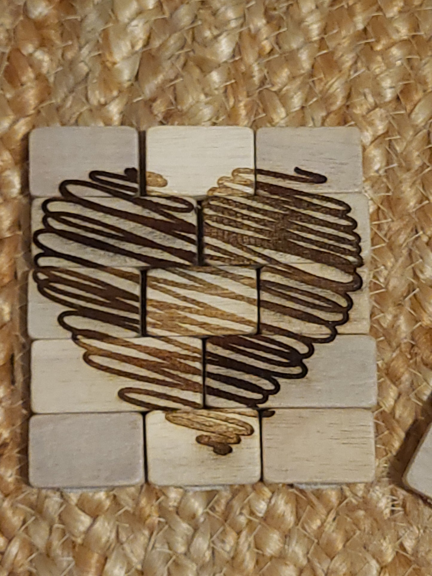 Driftwood Heart Coaster